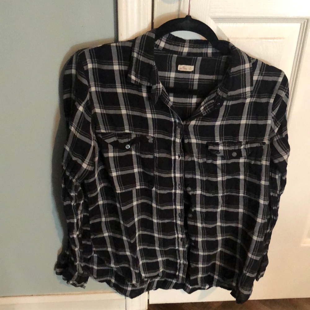 Plaid Long Sleeve Button Down